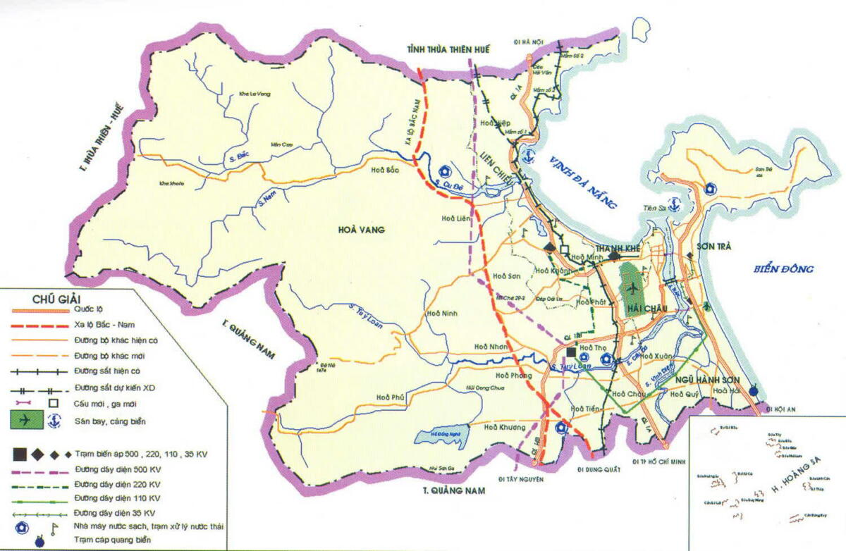 Bản đồ giao thông trên địa bàn TP Đà Nẵng